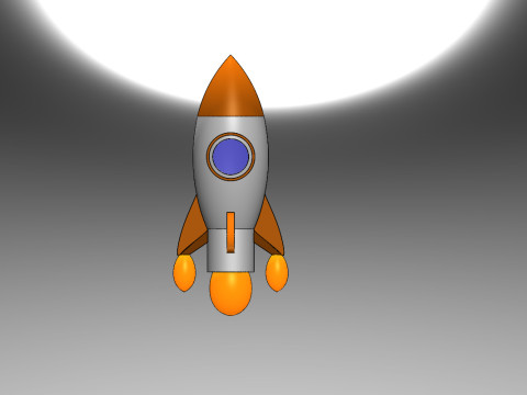 Mini rocket 3D Model