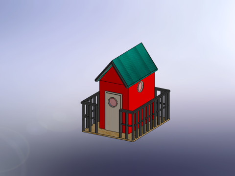 Small cabin house 3D मॉडल
