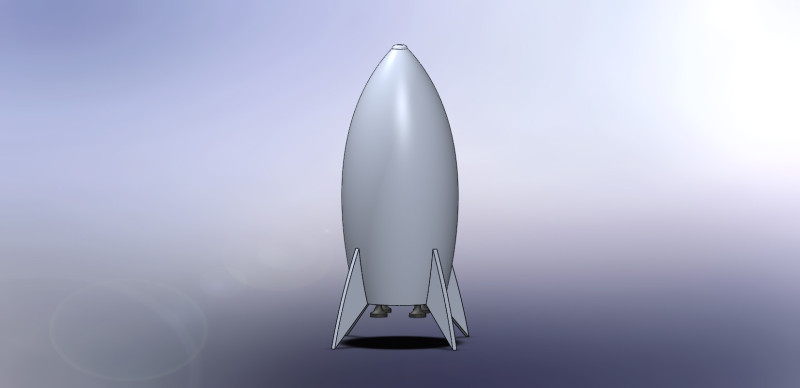 Space x rocket Model 3D .c4d .max .obj .3ds .fbx .stl .blend 