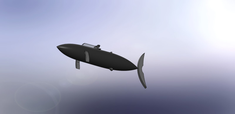 Sub marine designed like a shark 3D Model .c4d .max .obj .3ds .fbx .stl .blend 