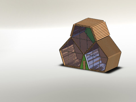 Strange house design 3D मॉडल