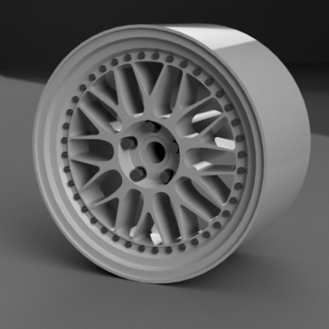 1-64 Rim Wheel W Meister M1 3D Принт Модель .c4d .max .obj .3ds .fbx .stl .blend 