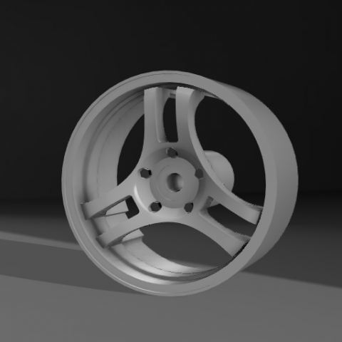1-64 Rim wheel A R ver2 Modello di stampa 3D .c4d .max .obj .3ds .fbx .stl .blend 
