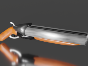 Sawed off shotgun 3D Модель