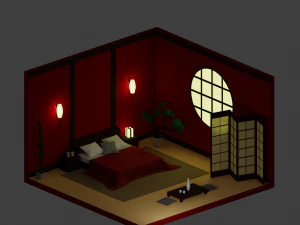 Japon yatak odası 3D Model