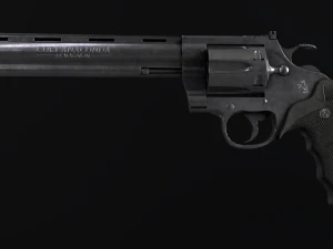 Modelo listo para el juego Colt Anaconda 44 Magnum Modelo 3D