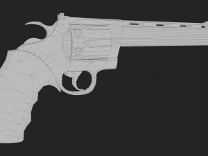 Colt Anaconda 44 Magnum Game ready model Model 3D