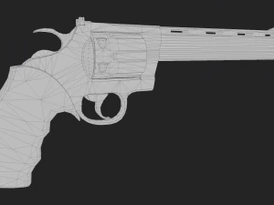 Modelo listo para el juego Colt Anaconda 44 Magnum Modelo 3D
