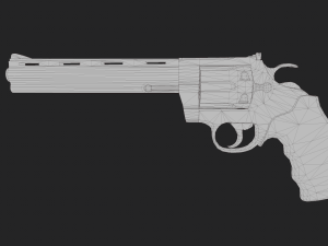 Colt Anaconda 44 Magnum Game ready model Model 3D