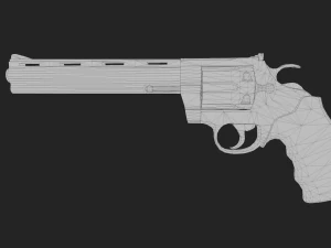 Modelo listo para el juego Colt Anaconda 44 Magnum Modelo 3D