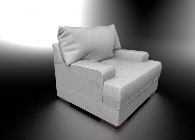 Soft Chair Mid poly Real time render PBR Modelo 3D .c4d .max .obj .3ds .fbx .stl .blend 