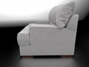 Soft Chair Mid poly Real time render PBR Modelo 3D