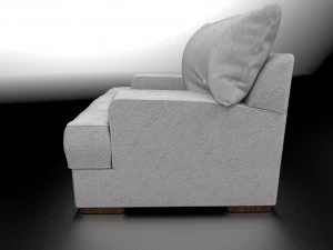 Soft Chair Mid poly Real time render PBR 3D Model