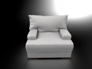 Soft Chair Mid poly Real time render PBR 3D Model