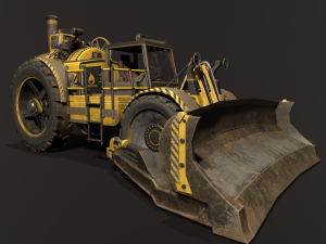 Steam Bulldozer Gameraedy model 3D मॉडल