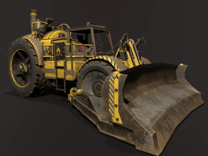 Modelo Gameraedy Steam Bulldozer Modelo 3D