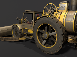 Steam Bulldozer Gameraedy model 3D मॉडल