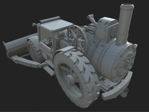 Steam Bulldozer Gameraedy model 3D मॉडल