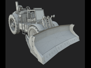 Steam Bulldozer Gameraedy model 3D मॉडल