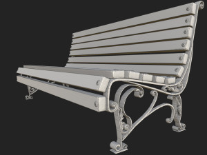 Garden Bench Modelo 3D