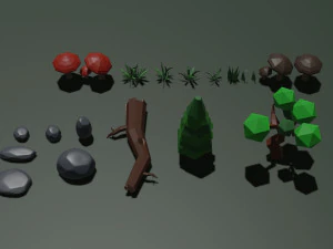 Pacote LowPoly Modelo 3D