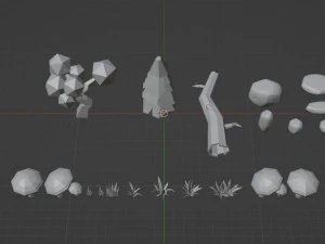 Pacote LowPoly Modelo 3D