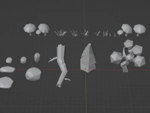 Pacote LowPoly Modelo 3D