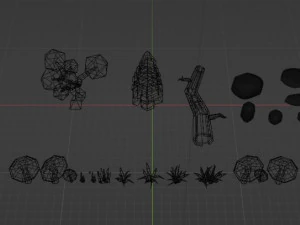 Pacote LowPoly Modelo 3D