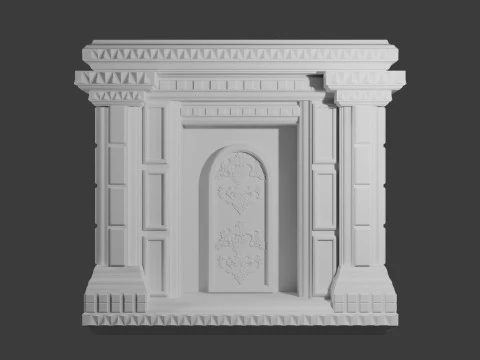 Costruzione del monumento alla Corinzia Modello 3D