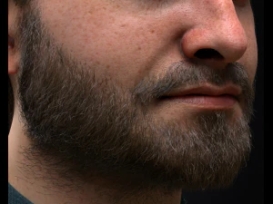 Realistic male head 3D Model