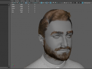 Realistic male head 3D मॉडल