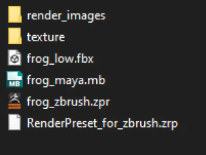 Frog model 3D Model