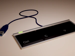 Klawiatura Model 3D
