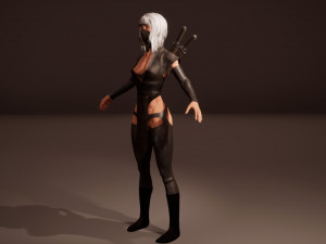 Shinobi assassin girl Modelo 3D