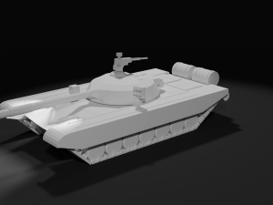 LowPoly Russian Tank T-72B 3D 模型