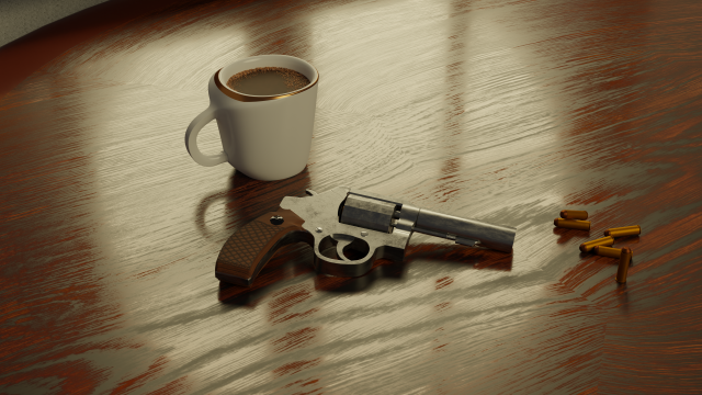 Smith Wesson Model 10 Revolver 3D Modell .c4d .max .obj .3ds .fbx .stl .blend 