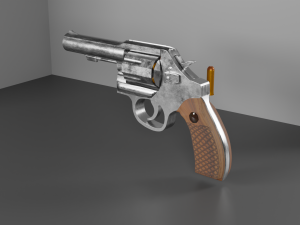 Smith Wesson Model 10 Revolver 3D Modell