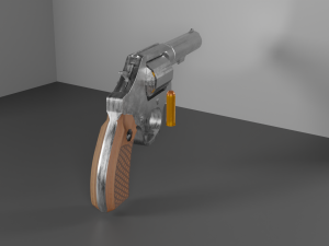 Smith Wesson Model 10 Revolver 3D Modell