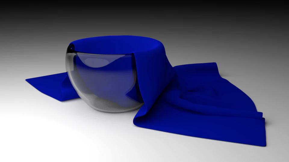 Vase with fabric 3D Model .c4d .max .obj .3ds .fbx .stl .blend 