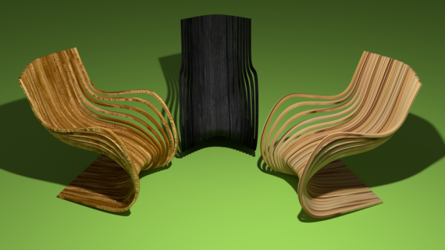 Designer Chair 3D Model .c4d .max .obj .3ds .fbx .stl .blend 