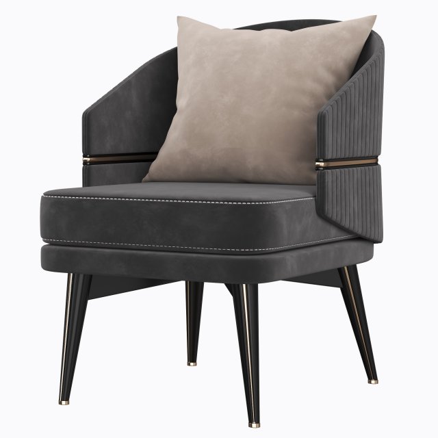 Billy Armchair 3D Model .c4d .max .obj .3ds .fbx .stl .blend