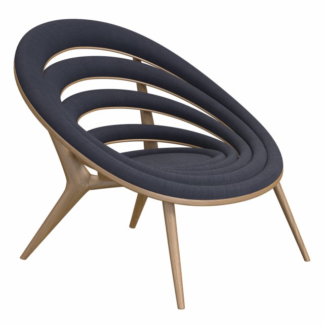 Spiral Armchair By Dunelli 3D Модель .c4d .max .obj .3ds .fbx .stl .blend 