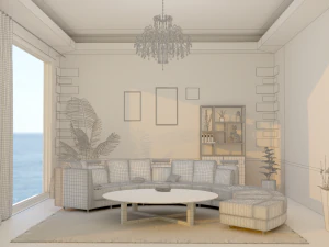 Modern room 3D 3D Model