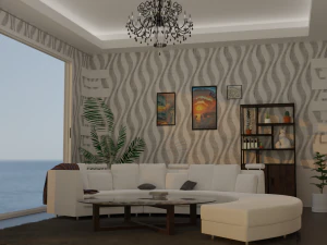 Modern room 3D 3D Model