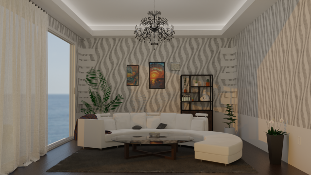 Modern room 3D Model 3D .c4d .max .obj .3ds .fbx .stl .blend 