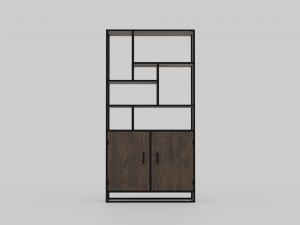 Modern Bookshelf 3D 3D Model