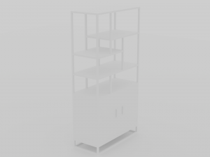Modern Bookshelf 3D 3D Model