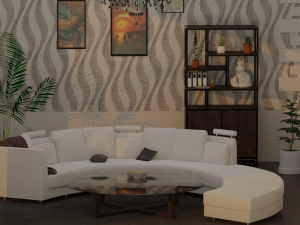 Modern Bookshelf 3D 3D Model