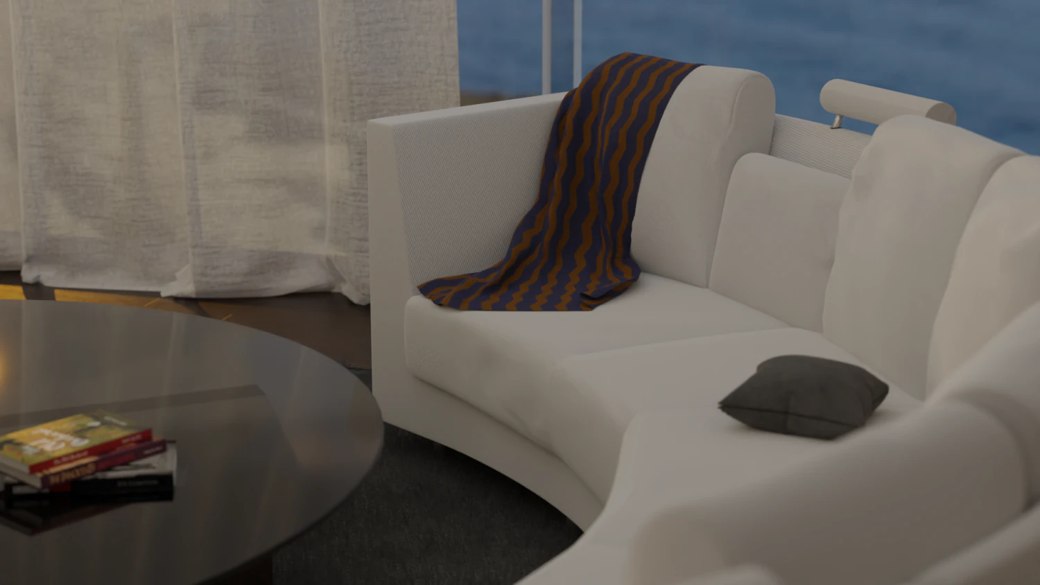 Modern sofa 3D 3D Model .c4d .max .obj .3ds .fbx .stl .blend 