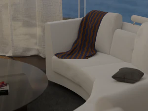 Nowoczesna sofa 3D Model 3D